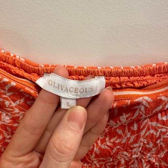 OLIVACEOUS ORANGE RUFFLE DRESS - Picture 5 of 8